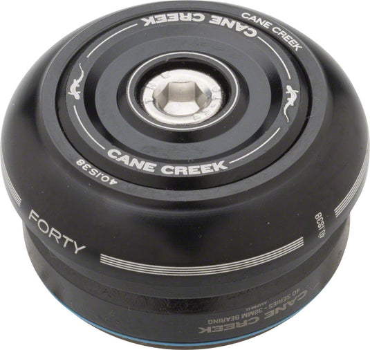 Cane Creek 40 IS38/25.4 IS38/26 Short Cover Headset Black
