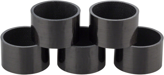 WHISKY 20mm UD Carbon Spacer Gloss Black 5-pack