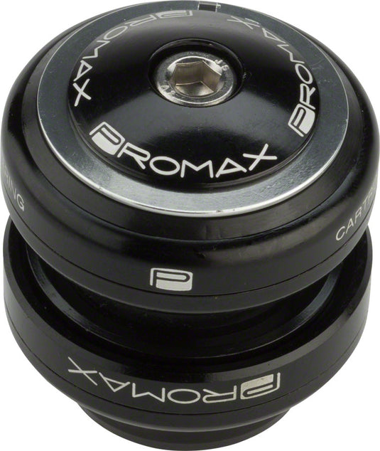Promax PI-2 Steel Sealed Bearing 1" Press in Headset Black