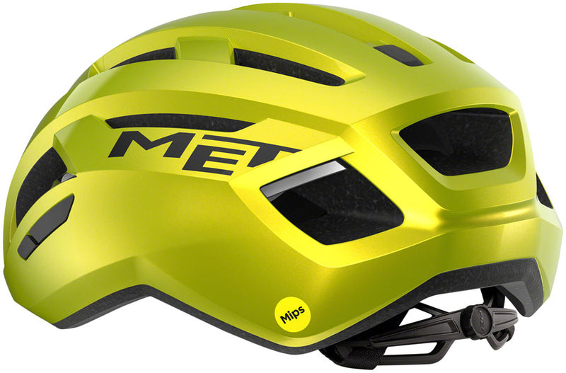 Load image into Gallery viewer, MET Vinci MIPS Helmet - Lime Yellow Metallic Glossy Medium
