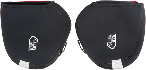 Bar Mitts Dual Position Extreme Road Pogie Handlebar Mittens - Internally Routed Campy/SRAM BLK