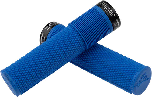 DMR DeathGrip Flangeless Grips - Thick Lock-On Royal Blue