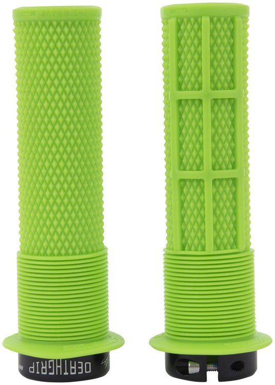 DMR DeathGrip Flanged Grips - Thin Lock-On Sick Green