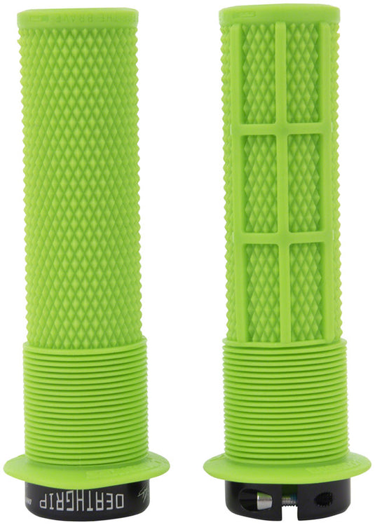 DMR DeathGrip Flanged Grips - Thick Lock-On Sick Green