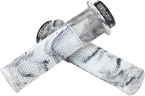 DMR DeathGrip Flanged Grips - Thick Lock-On Snow Camo