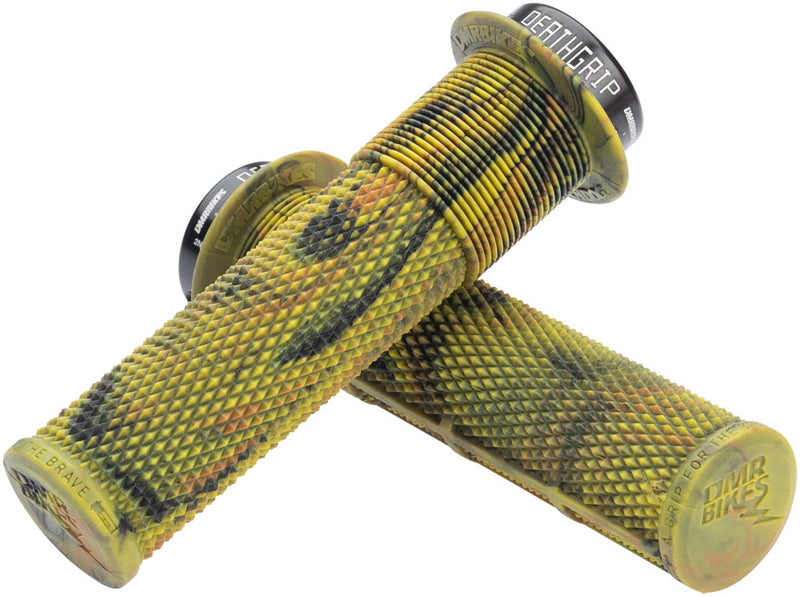 Load image into Gallery viewer, DMR DeathGrip Flanged Grips - Thick Lock-On Camo
