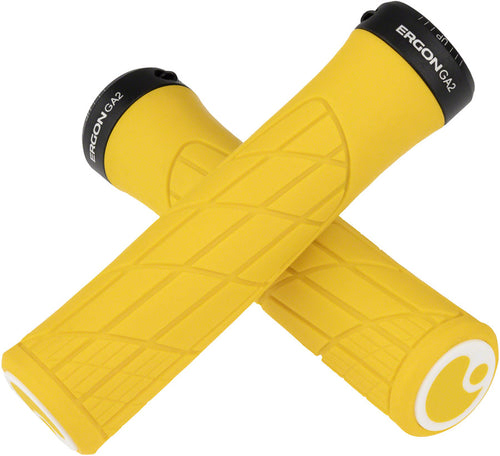 Ergon GA2 Grips - Yellow Mellow Lock-On