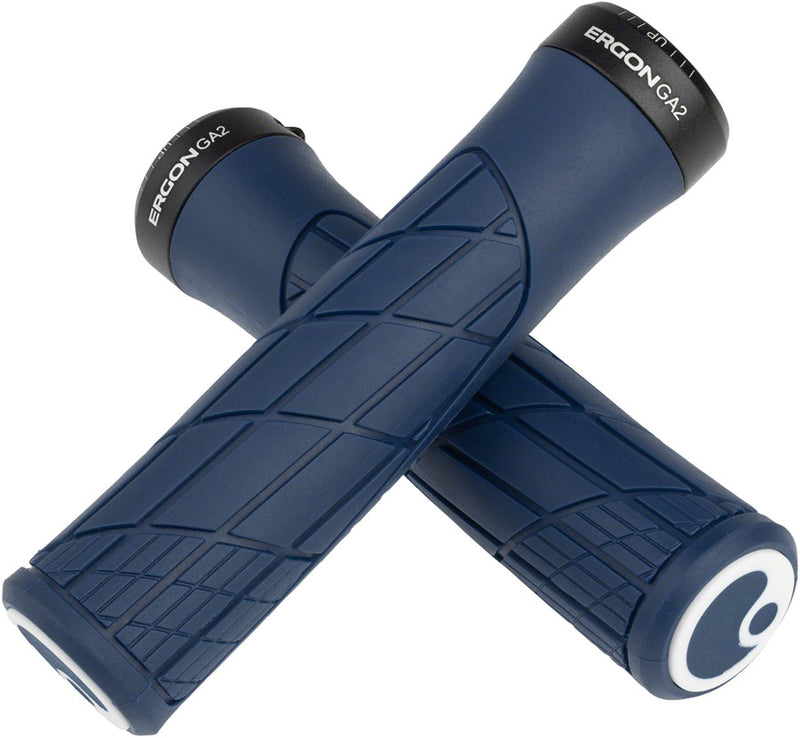 Load image into Gallery viewer, Ergon GA2 Grips - Nightride Blue Lock-On
