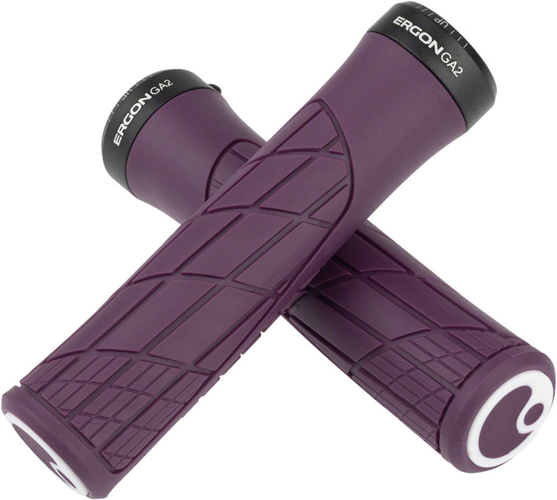Load image into Gallery viewer, Ergon GA2 Grips - Purple Reign Lock-On
