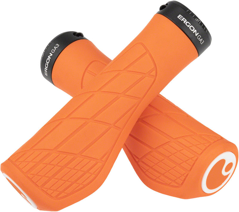 Load image into Gallery viewer, Ergon GA3 Grips - Juicy Orange Lock-On Large
