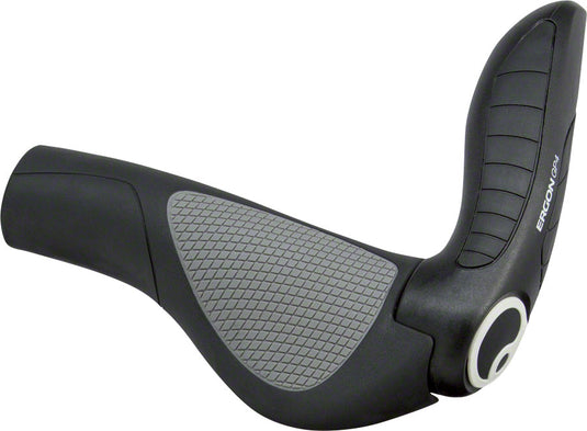 Ergon GP4 Grips - Black/Gray Lock-On Small