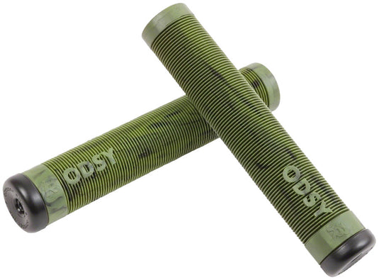 Odyssey BROC Grips - Black/Green Swirl