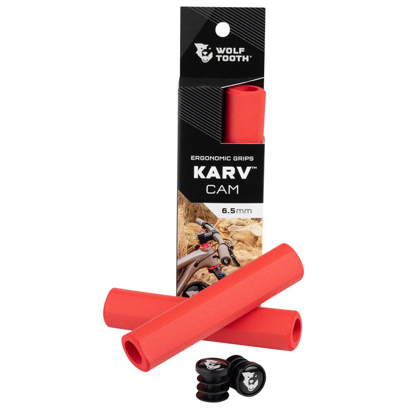 Load image into Gallery viewer, Wolf Tooth Karv Cam Grips - Red
