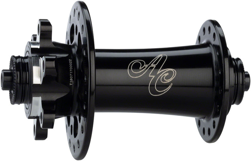Load image into Gallery viewer, All-City Go-Devil Front Hub - 15/12/QR x 100mm 6-Bolt Black 32h
