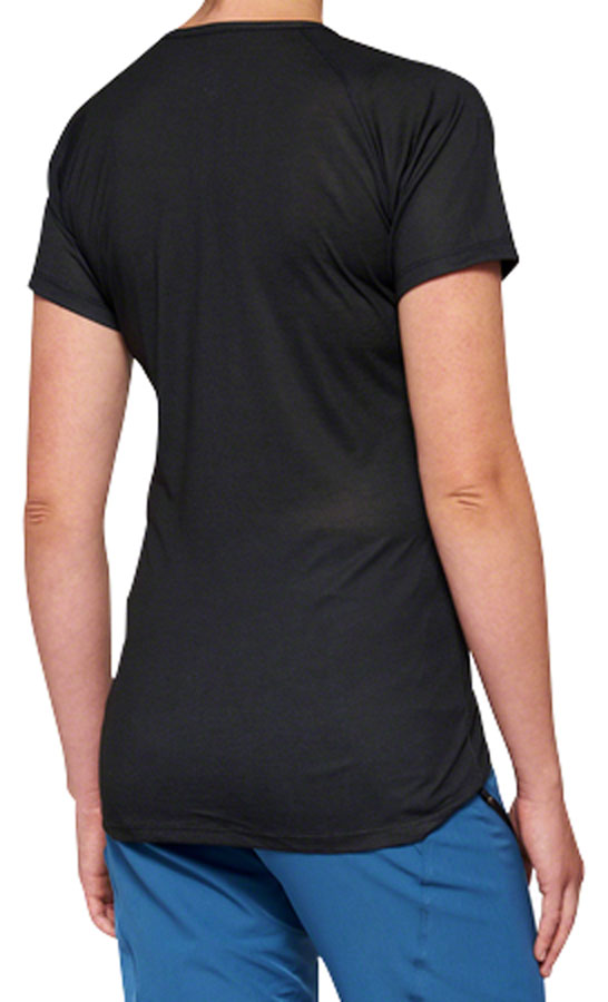 Load image into Gallery viewer, 100% Airmatic Jersey - Black Short Sleeve Womens Large
