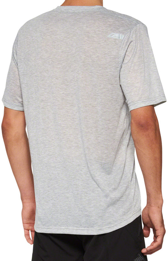 100% Airmatic Mesh Jersey - Gray Short Sleeve Large