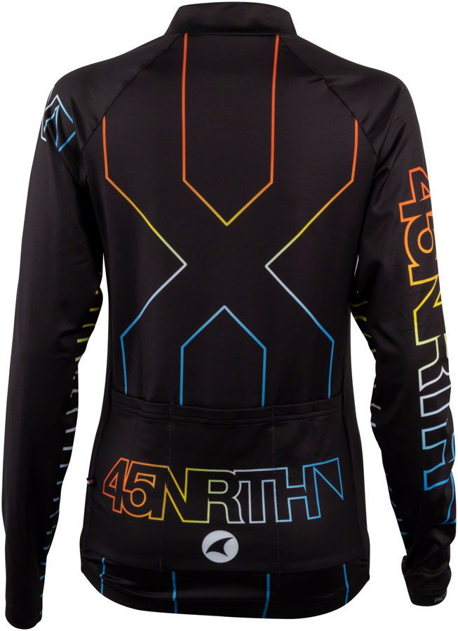 Load image into Gallery viewer, 45NRTH Decade Long Sleeve Jersey - Black Womens X-Large
