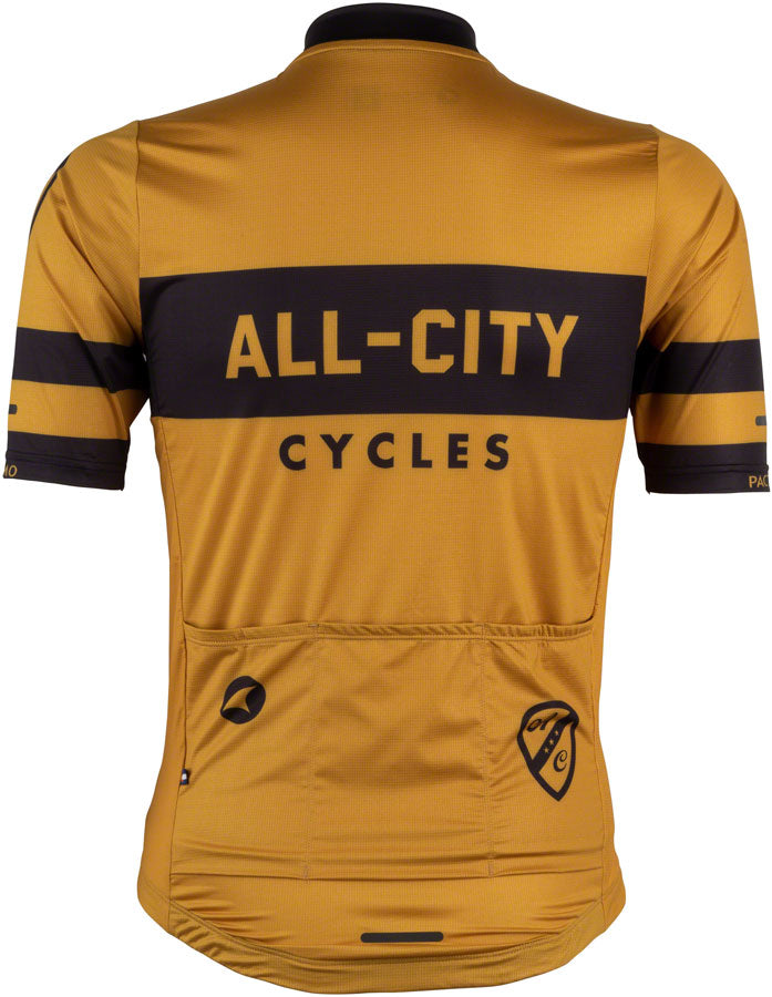 Load image into Gallery viewer, All-City Classic Logowear Mens Jersey - Mustard Brown Black Large
