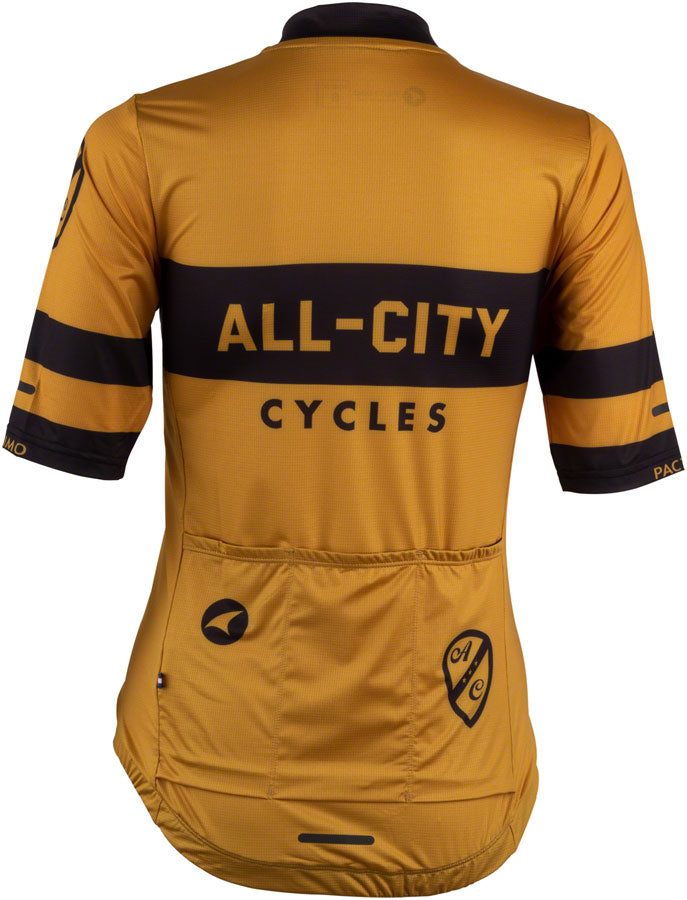 Load image into Gallery viewer, All-City Classic Logowear Womens Jersey - Mustard Brown Black Medium
