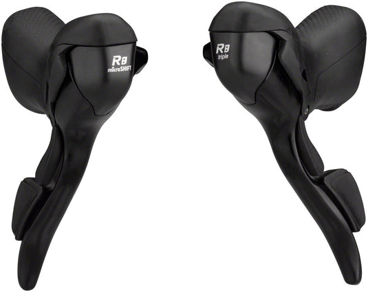 microSHIFT R8 Drop Bar Shift Lever Set 3 x 8-Speed Shimano Compatible