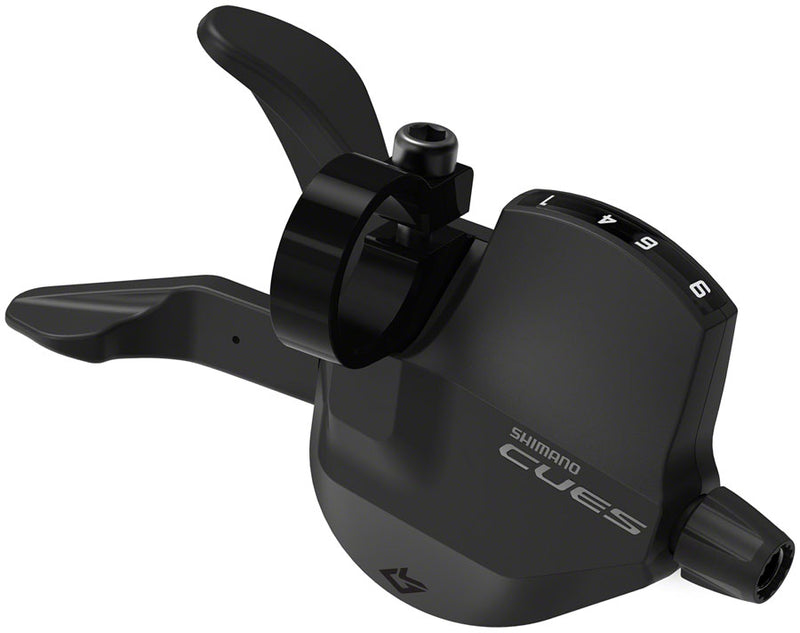 Load image into Gallery viewer, Shimano CUES SL-U4000-9R Shifter - Right 9-Speed Rapidfire Plus Optical Gear Display BLK
