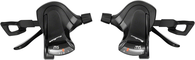 Load image into Gallery viewer, SunRace M503 Flat Bar Trigger Shifter Set - 8-Speed Dual Lever
