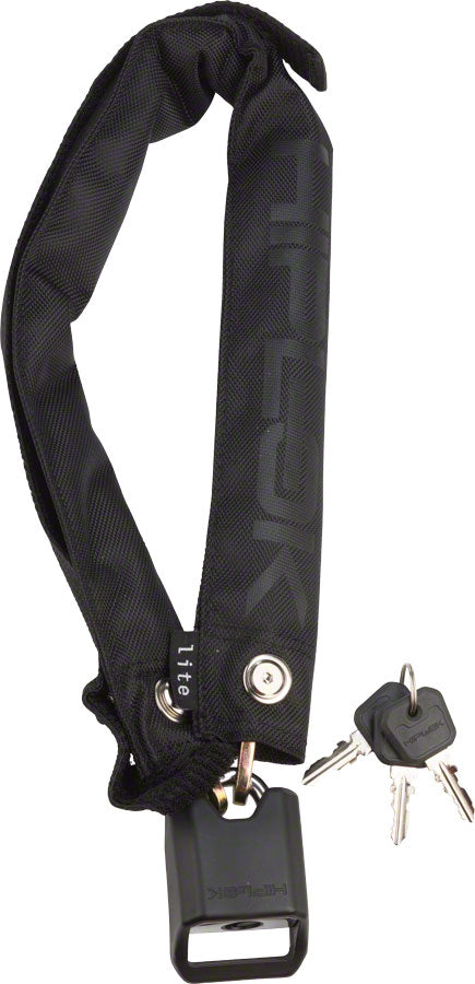 Hiplok Lite Wearable Hardened Steel Chain Lock: 8mm Black