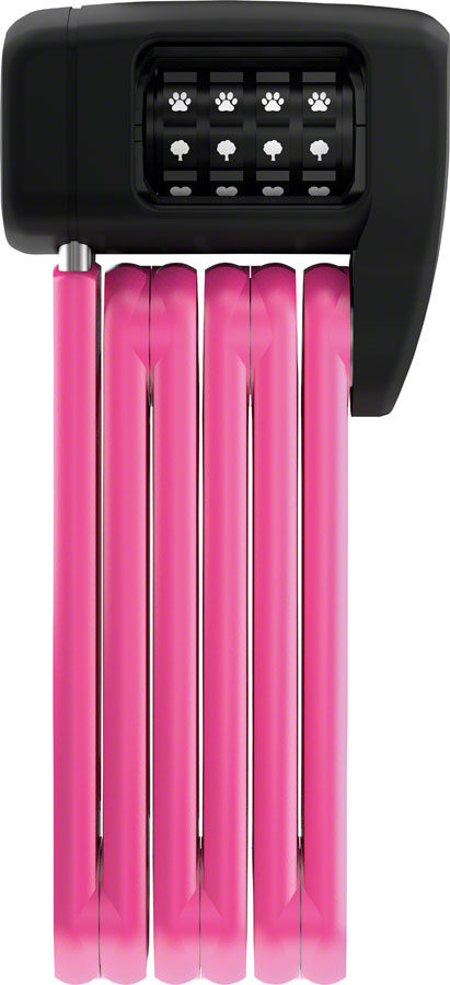 Abus BORDO Lite Mini 6055C/60 Folding Lock - Symbols Combination 2 5mm Pink