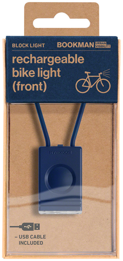 Load image into Gallery viewer, Bookman Block Headlight - Rechargable Blue
