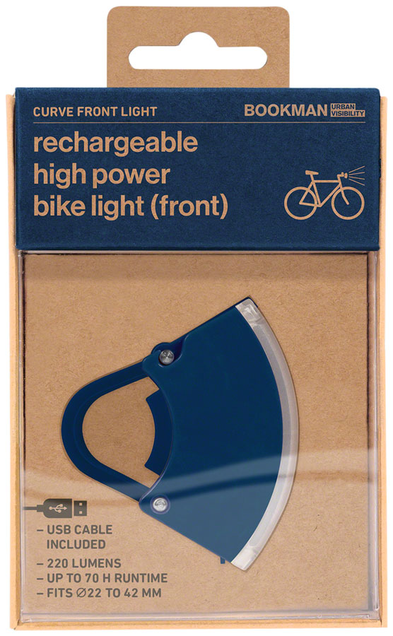 Load image into Gallery viewer, Bookman Curve Headlight - Rechargable Blue

