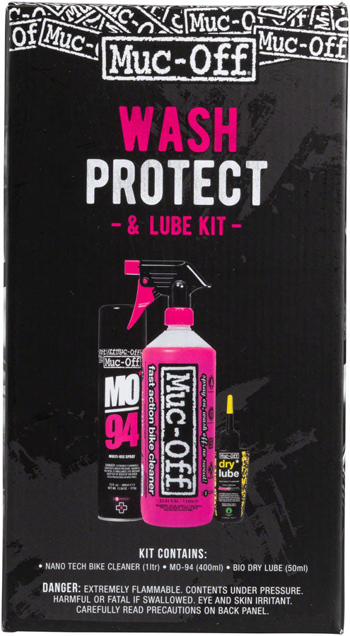 Muc-Off Bike Care Kit: Wash Protect and Lube with Dry Conditions Chain Oil