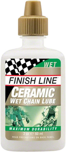 Finish Line Ceramic Wet Bike Chain Lube - 2 fl oz Drip