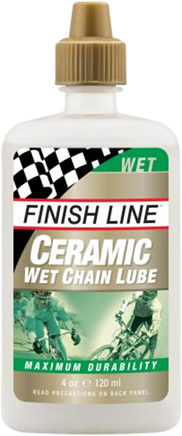 Finish Line Ceramic Wet Bike Chain Lube - 4 fl oz Drip