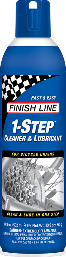 Finish Line 1-Step Cleaner and Bike Chain Lube - 17 fl oz Aerosol