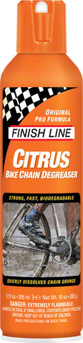 Finish Line Citrus Bike Degreaser 12oz Aerosol