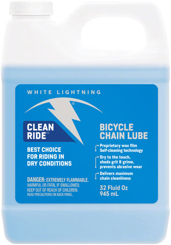 White Lightning Clean Ride Bike Chain Wax Lube - 32 fl oz Bulk