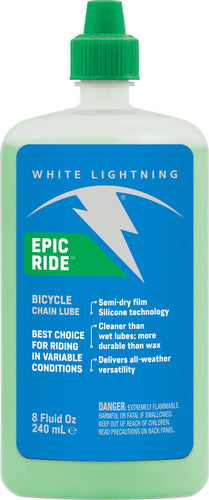 White Lightning Epic Ride Bike Chain Lube - 8 fl oz Drip