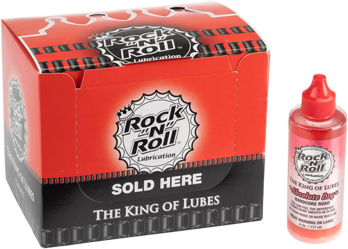 Rock-N-Roll Absolute Dry Bike Chain Lube - 4oz Drip POP Box of 12
