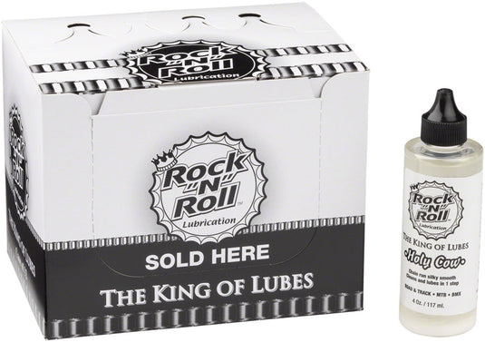 Rock-N-Roll Holy Cow Bike Chain Lube - 4oz Drip POP Box of 12