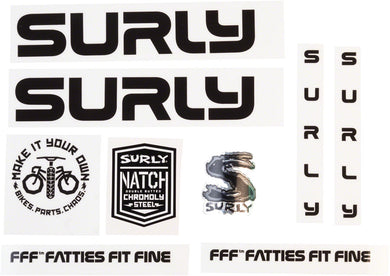 Surly Intergalactic Decal Set - Black