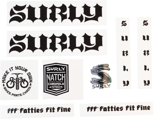 Surly Born to Lose Decal Set - Black