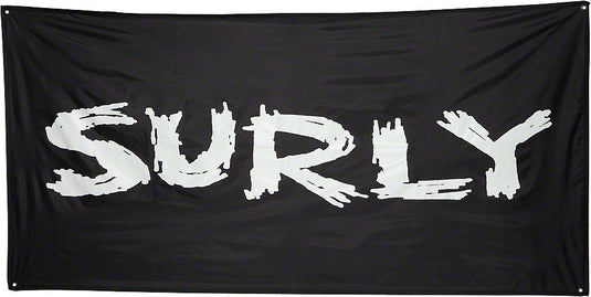 Surly Banner: Black 36 x 72"