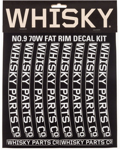 WHISKY 70w Rim Decal Kit for 2 Rims Light Gray