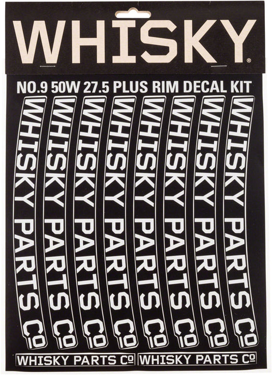 WHISKY 50w Rim Decal Kit for 2 Rims Light Gray