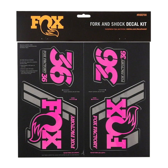 FOX Heritage Decal Kit for Forks and Shocks Pink