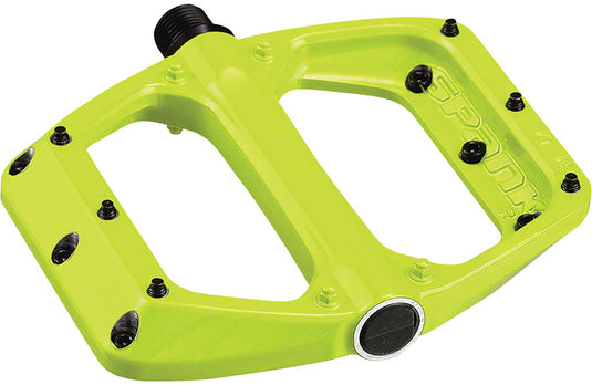 Spank Spoon DC Pedals - Platform Aluminum 9/16" Lime Green