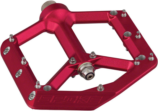 Spank Spike Pedals - Platform Aluminum 9/16" Red