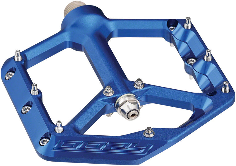 Load image into Gallery viewer, Spank Oozy Pedals - Platform Aluminum 9/16&quot; Blue
