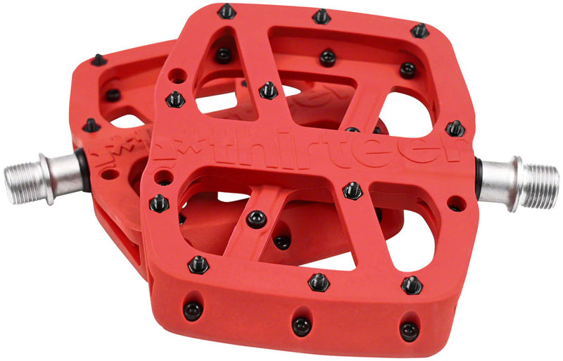 Load image into Gallery viewer, E*thirteen Base Platform Pedals Composite Body Red
