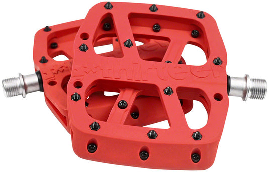 E*thirteen Base Platform Pedals Composite Body Red